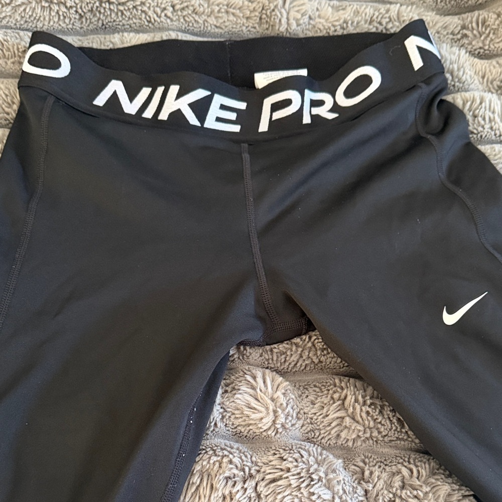 Nike Kids Black Leggings with White Logo YOUTH XL